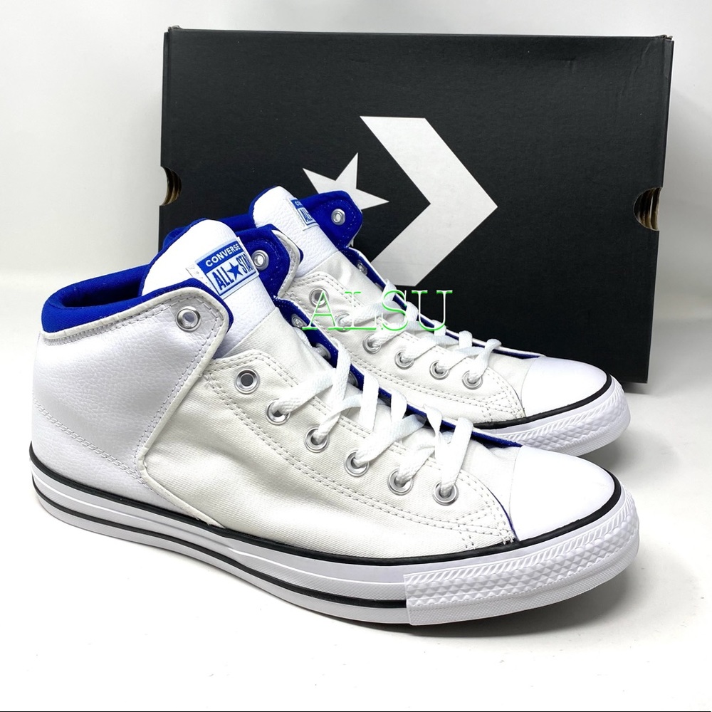 Converse Ctas High Street Leather White Men’s Snea - Picture 6 of 9